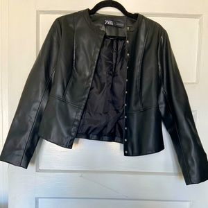 Faux Leather Jacket